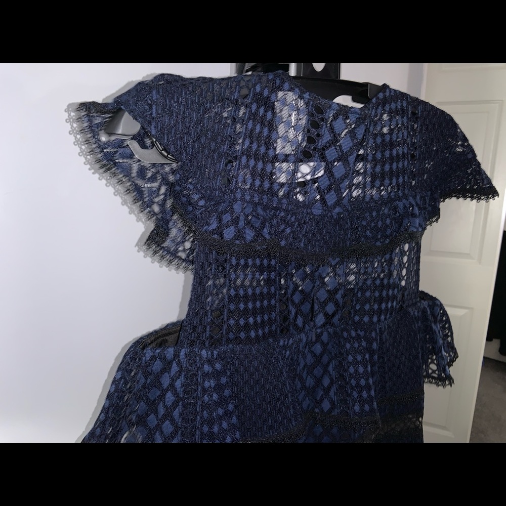 Jay Godfrey Ruffle Lace Dress (12) - Picture 8 of 8